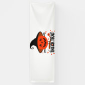 Treck Trat pompoen lachend Spandoek (Verticaal)