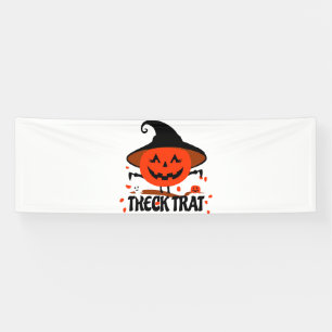 Treck Trat pompoen lachend Spandoek