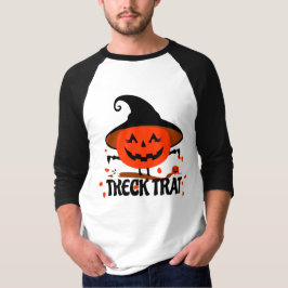 Treck Trat pompoen lachend T-shirt
