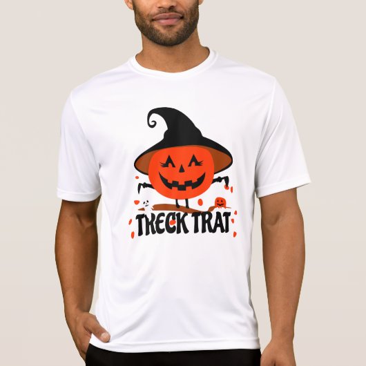 Treck Trat pompoen lachend T-shirt (Voorkant)
