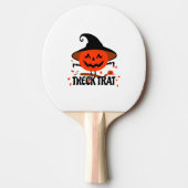 Treck Trat pompoen lachend Tafeltennisbatje (Voorkant)