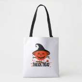 Treck Trat pompoen lachend Tote Bag (Voorkant)