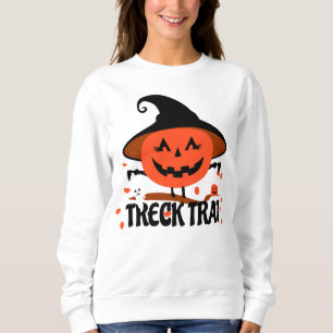 Treck Trat pompoen lachend Trui