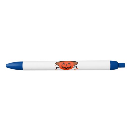 Treck Trat pompoen lachend Zwarte Inkt Pen (Voorkant)