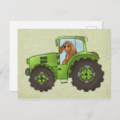 Trecker mit Hund Briefkaart (Voorkant / Achterkant)