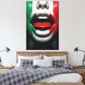 Trecolori Italiaanse auto liefde Canvas Afdruk (Insitu (Slaapkamer))