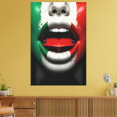 Trecolori Italiaanse auto liefde Canvas Afdruk (Insitu (Woonkamer))