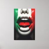 Trecolori Italiaanse auto liefde Canvas Afdruk (Voorkant)