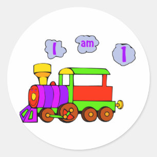 trede 1e verjaardag ronde sticker