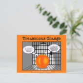 Tredelijk Oranje Briefkaart (Staand voorkant)