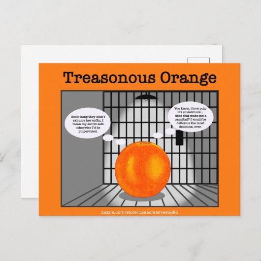 Tredelijk Oranje Briefkaart (Voorkant / Achterkant)