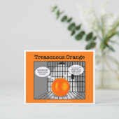 Tredelijk Sinaasappel... achterzicht in het maken Briefkaart (Staand voorkant)
