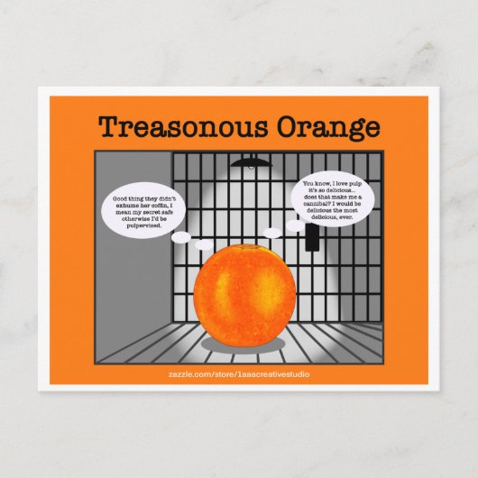 Tredelijk Sinaasappel... achterzicht in het maken Briefkaart (Voorkant)