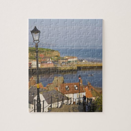 Treden naar de haven, Whitby, Noord Legpuzzel (Verticaal)