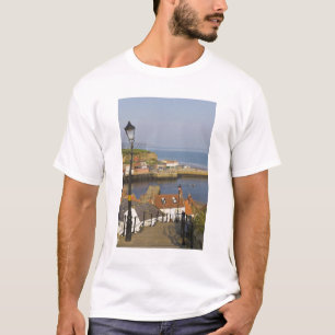 Treden naar de haven, Whitby, Noord T-shirt