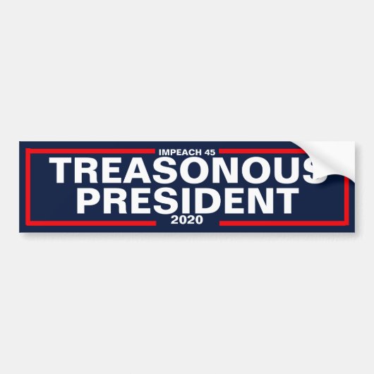 Tredenous President Bumpersticker (Voorkant)