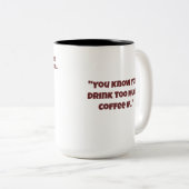 Tredmill is niet aangesloten op Funny Coffee Mok (Voorkant rechts)
