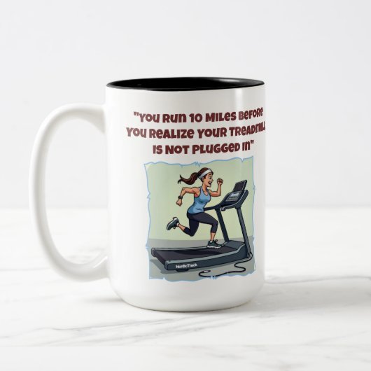 Tredmill is niet aangesloten op Funny Coffee Mok (Links)