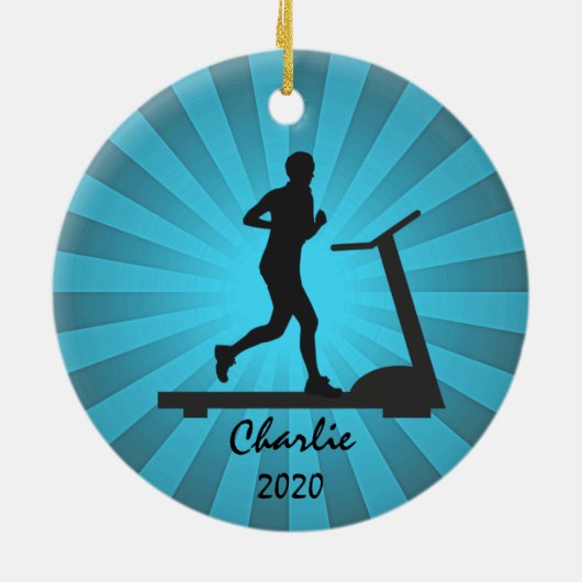 Tredmolen Running Fitness Ornament (Achterkant)