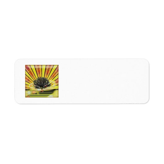 Tree1 door. amarisperez retourlabels etiket (Voorkant)