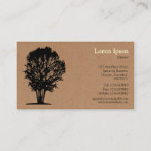 Tree 03 - Kartonnen doos Visitekaartje (Achterkant)
