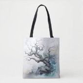 Tree Abstract Blue Tote Bag (Voorkant)