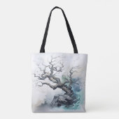 Tree Abstract Blue Tote Bag (Achterkant)