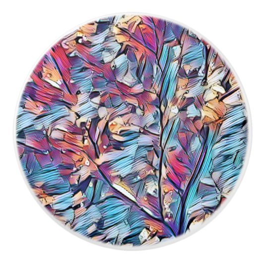 TREE ABSTRACT KERAMISCHE KNOP (Voorkant)