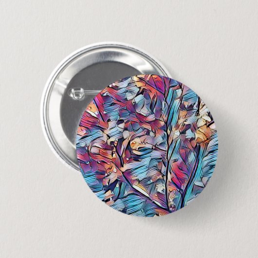 TREE ABSTRACT RONDE BUTTON 5,7 CM (Voorkant /achterkant)