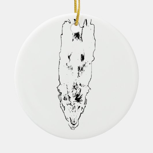 Tree accent: golden in lines keramisch ornament (Voorkant)