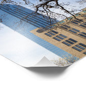 Tree and Tall Building, Dallas, Texas Foto Afdruk (Hoek)
