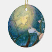 Tree Angel Musical Hearts Love Kerstannamnet Keramisch Ornament (Links)
