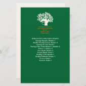 Tree Bar Mitswa Wedding 8,5" x 5,5" Programma Briefpapier (Voorkant / Achterkant)