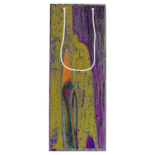 Tree bark II Gift Bag Wijn Cadeautas (Voorkant)