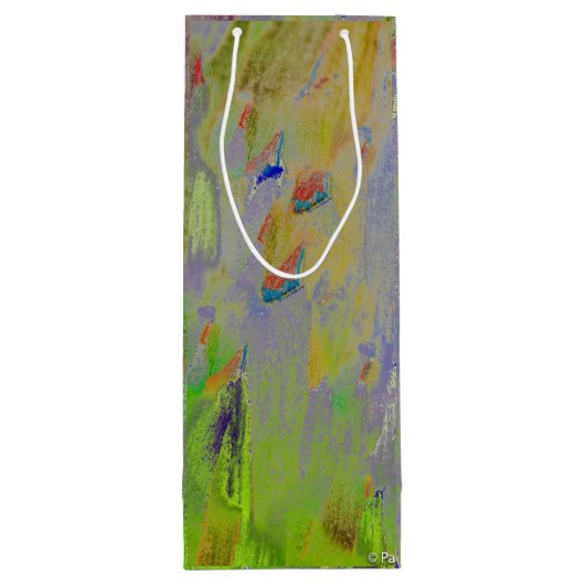 Tree bark III Gift Bag Wijn Cadeautas (Achterkant)