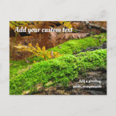 Tree Bark in Autumn Moss - Personalised Briefkaart (Voorkant)