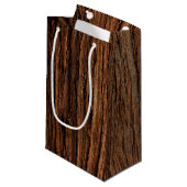 Tree Bark Small Gift Bag Klein Cadeauzakje (Voorkant Gekanteld)
