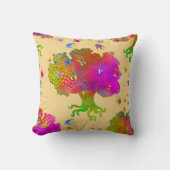Tree Birds Sunshine Kussen (Voorkant)