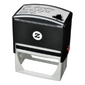 Tree Black and White Return Address Zelfinktende Stempel (Product)