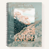 Tree Blossom Field gepersonaliseerde dankbaarheid  Notitieboek (Voorkant)