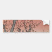 Tree Blossom Plum Garden Japans Woodblock Bumpersticker (Voorkant)