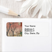 Tree Blossom Plum Garden Japans Woodblock Etiket (Insitu)