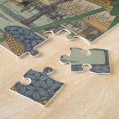 Tree Blossom Plum Garden Japans Woodblock Legpuzzel (Zijkant)