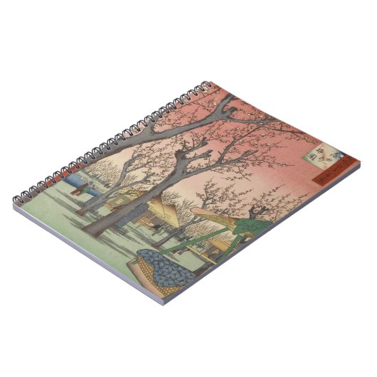 Tree Blossom Plum Garden Japans Woodblock Notitieboek (Linkerzijde)