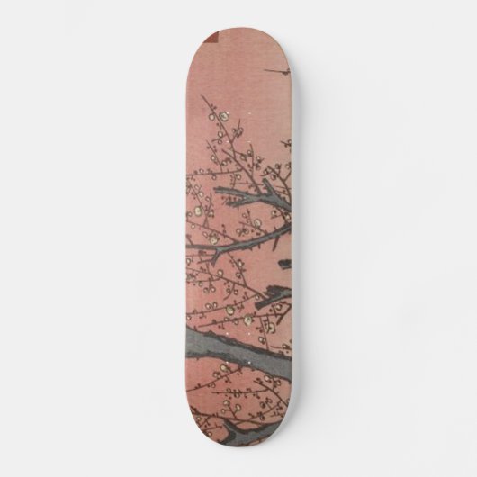 Tree Blossom Plum Garden Japans Woodblock Persoonlijk Skateboard (Voorkant)
