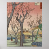 Tree Blossom Plum Garden Japans Woodblock Poster (Voorkant)