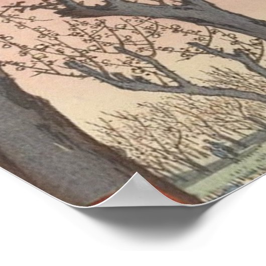 Tree Blossom Plum Garden Japans Woodblock Poster (Hoek)