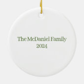  Tree Boerderij Rode Kersttruck Keramisch Ornament (Achterkant)