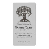 Tree Book gedoneerd in het geheugen van Bookplate  Etiket (Voorkant)