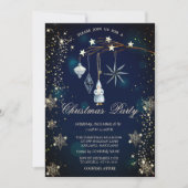 Tree Branch Decorations Snowflakes Blue Kaart (Voorkant)